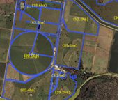 Paddocks on google map