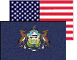 Pennsylvania and U.S. Flags